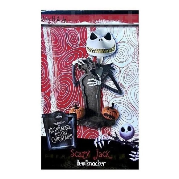 Scary Jack Skellington Headknocker Nightmare Before Christmas bobble Head NEW - Picture 6 of 8
